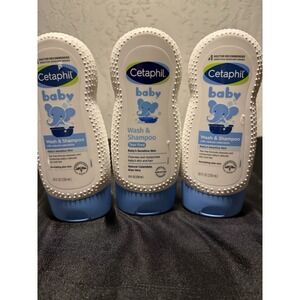 Cetaphil Baby Shampoo and Body Wash with Calendula 7.8 fl oz (Pack of 3)